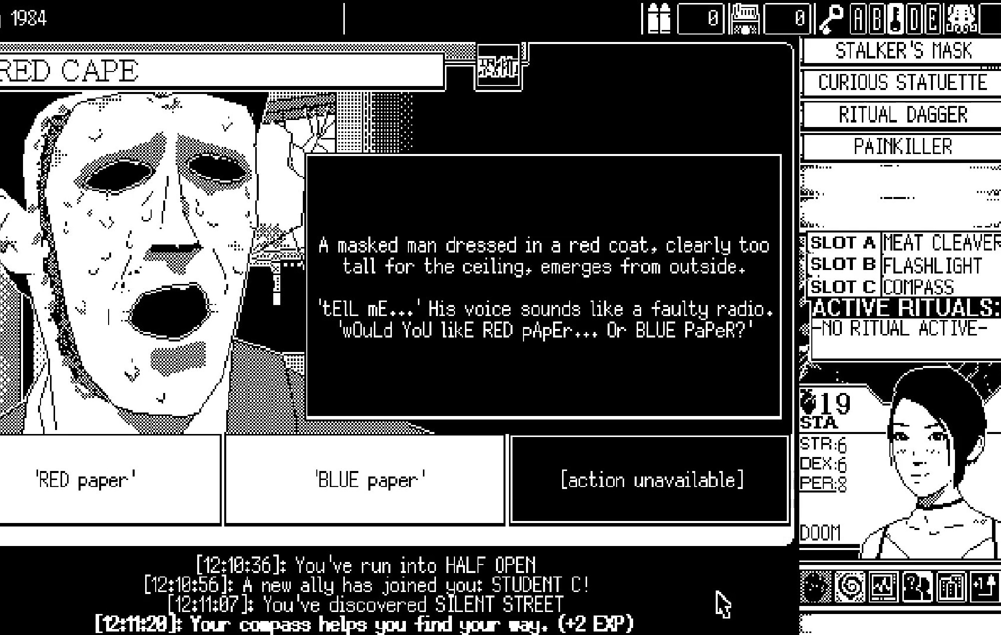World Of Horror" es un juego de detectives lovecraftiano dibujado íntegramente en MS Paint.