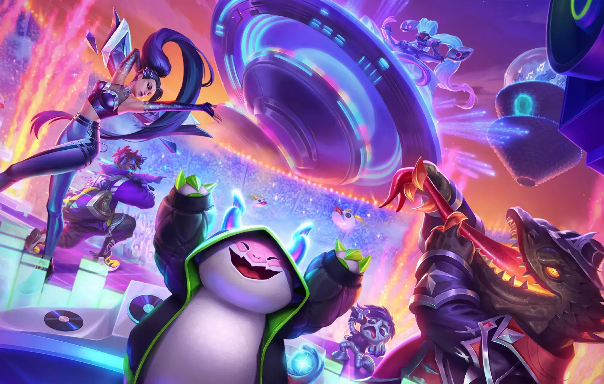 Teamfight Tactics' inicia la actualización de Remix Rumble con un tema de Steve Aoki que rompe moldes