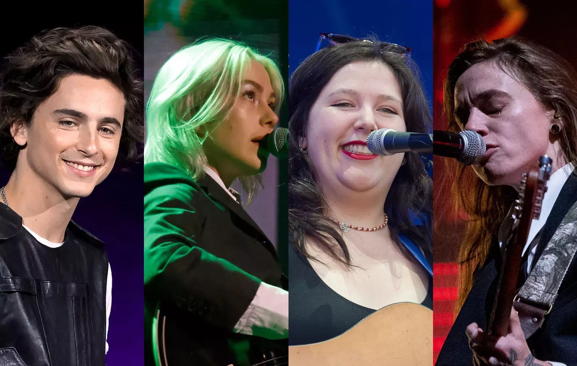 Timothée Chalamet y Boygenius bailan como Troye Sivan en Saturday Night Live