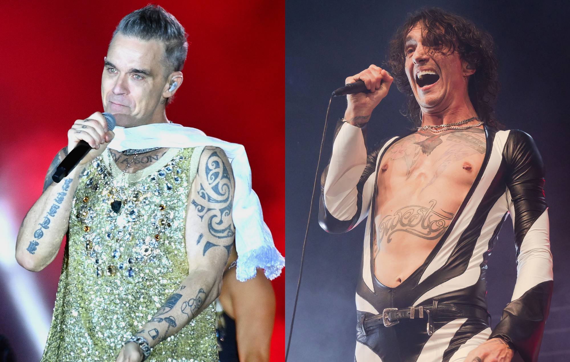 Justin Hawkins de The Darkness habla de cómo "agrió" su relación con Robbie Williams