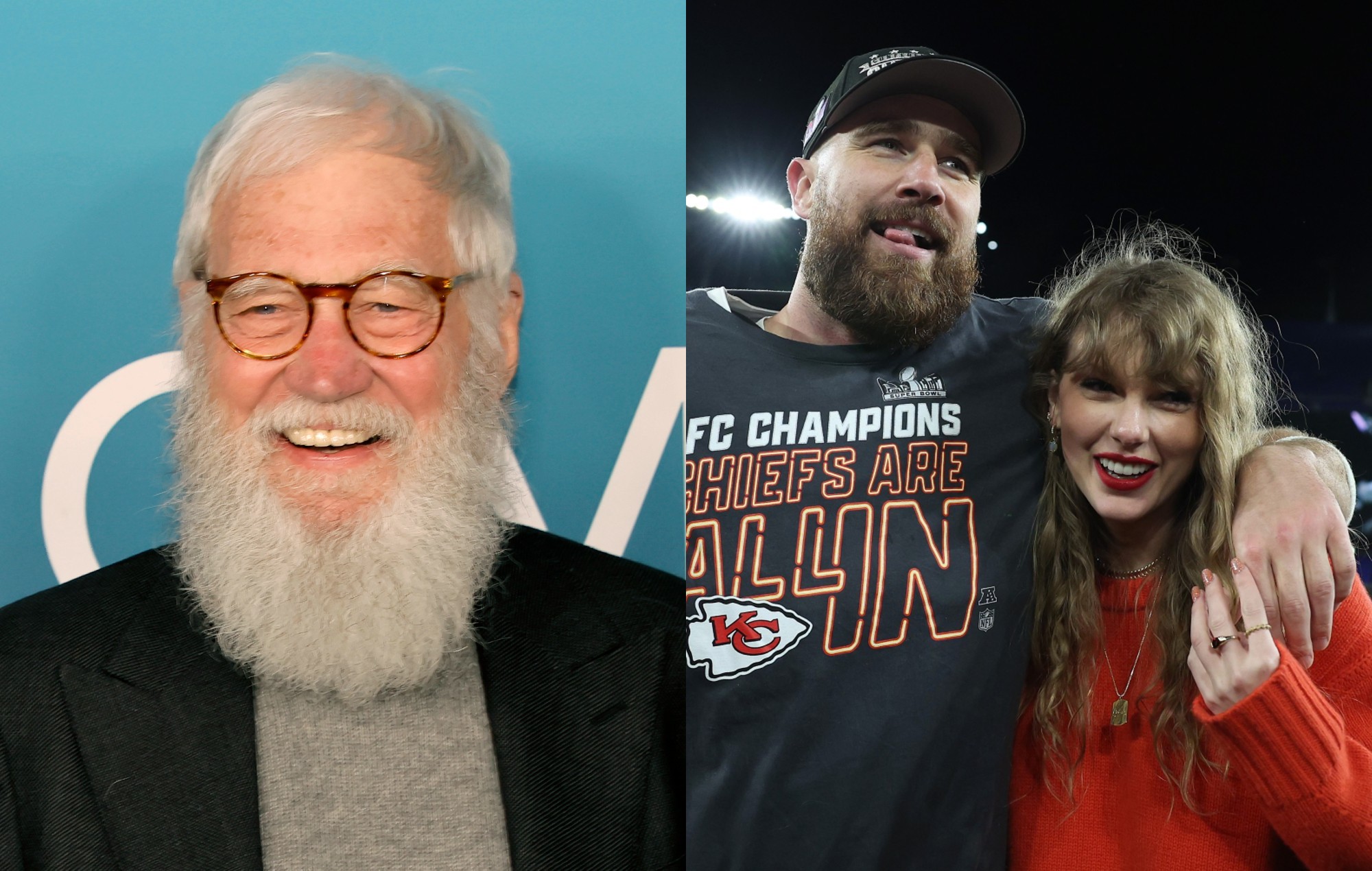 David Letterman manda "callar" a los que odian a Taylor Swift y Travis Kelce