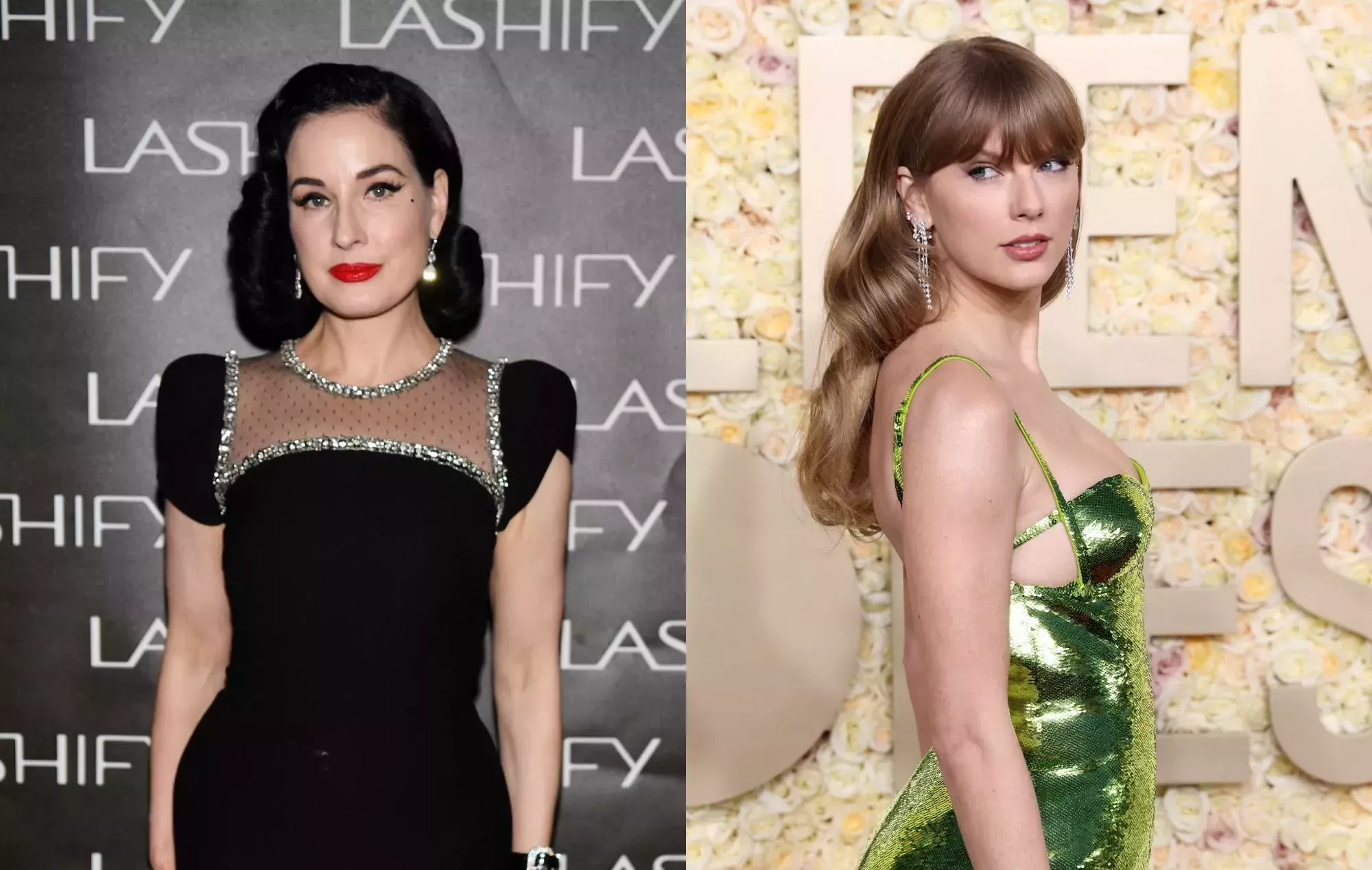 Dita Von Teese dice que enseñar a Taylor Swift la rutina de la copa de Martini 'Bejeweled' fue la 