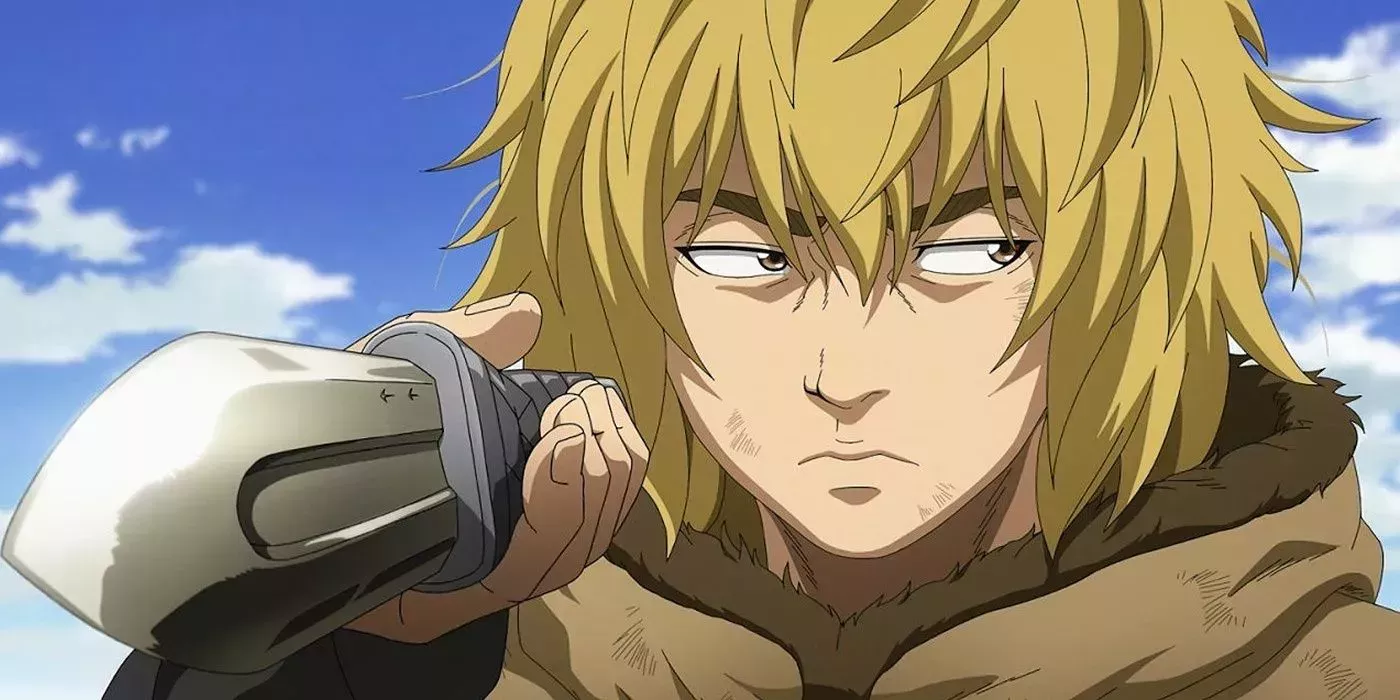 Thorfinn with a knife in Vinland Saga.