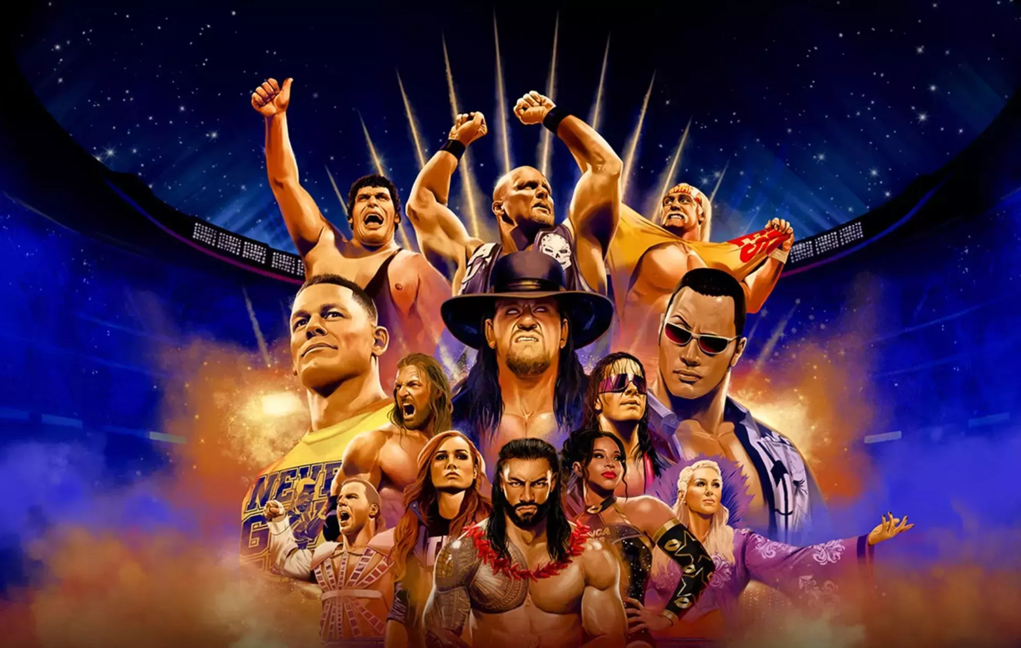 Estos son todos los luchadores disponibles en 'WWE 2K24'