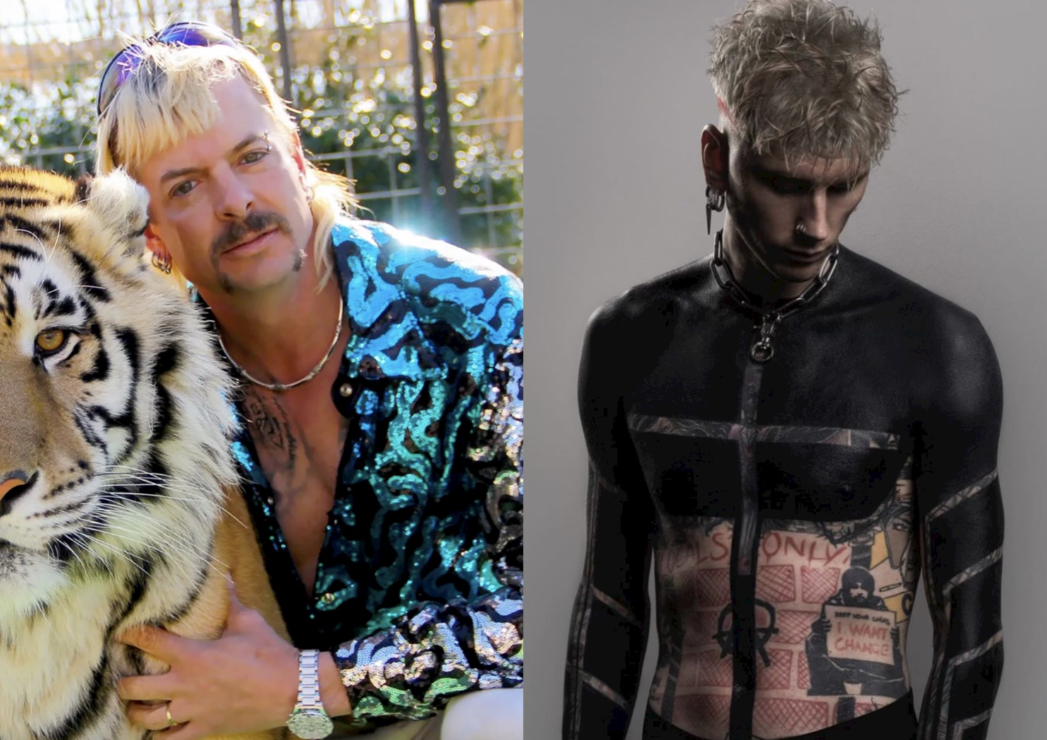 La estrella de 'Tiger King' Joe Exotic arremete contra Machine Gun Kelly: "Tú serías mío"