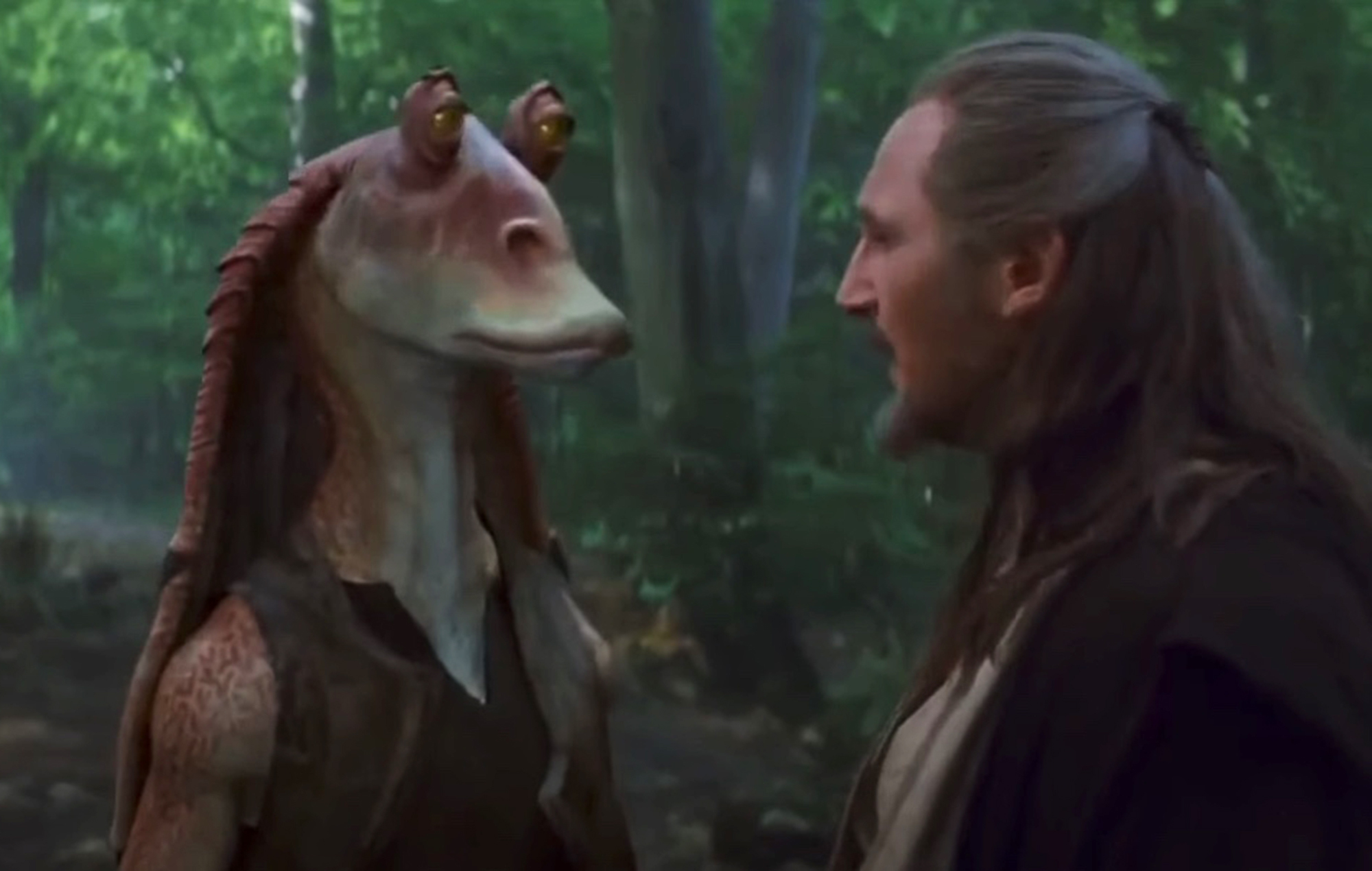 Liam Neeson "personalmente dolido" por la reacción de Jar Jar Binks tras 'La amenaza fantasma'