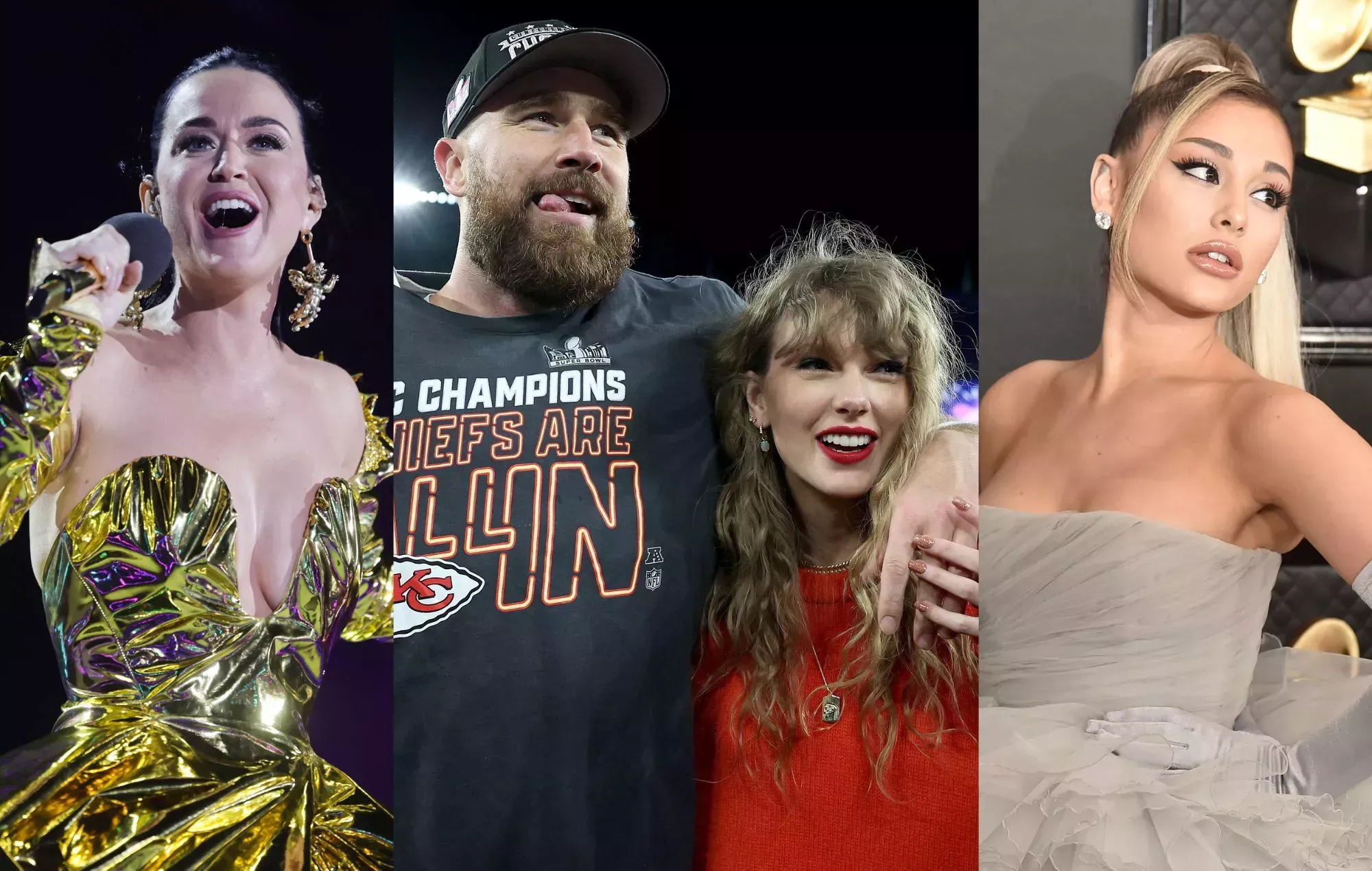 Travis Kelce interpreta 'Marry, Kiss, Kill' con Taylor Swift, Katy Perry y Ariana Grande en un clip reaparecido