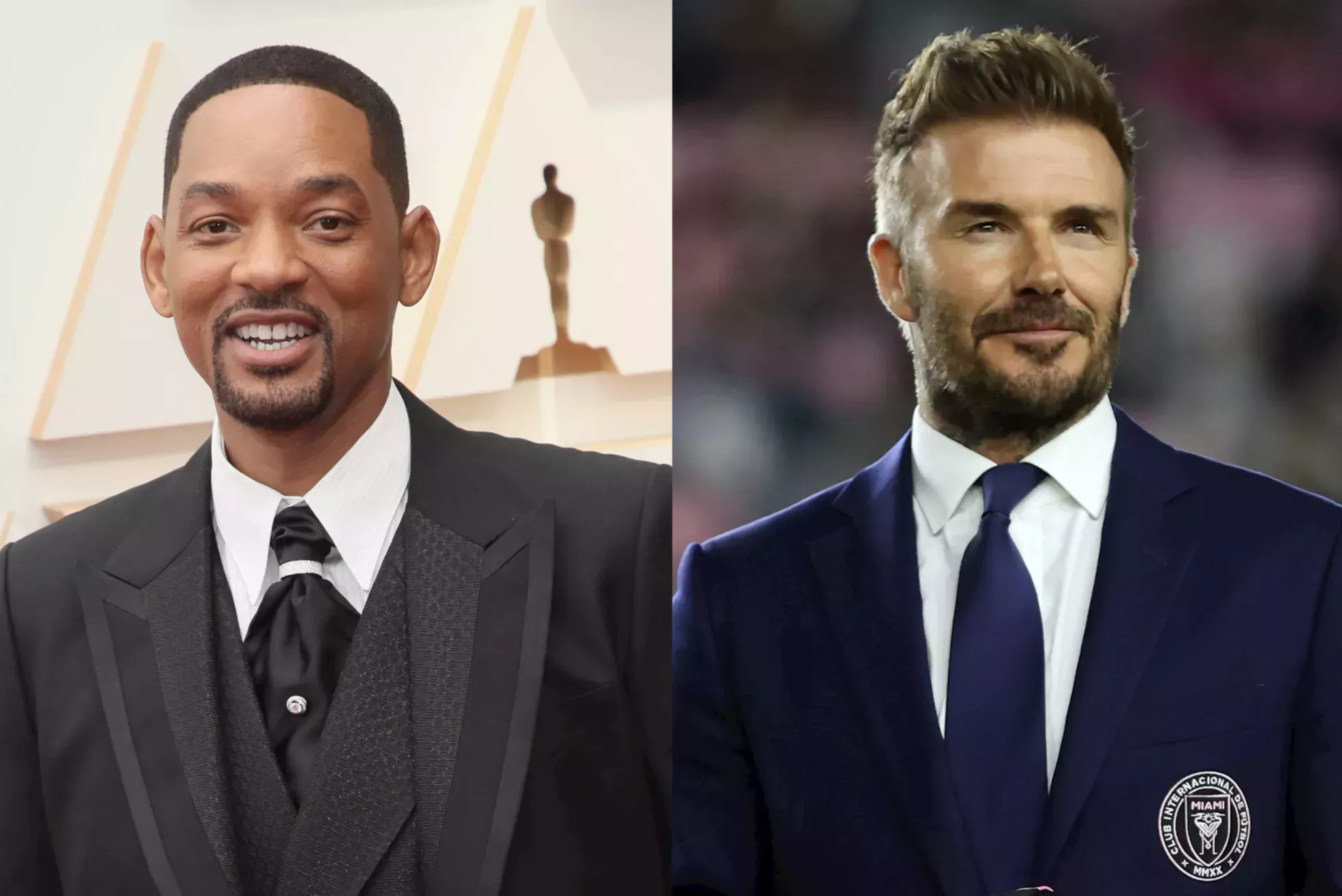 Will Smith y David Beckham pasan el rato en el partido del Inter de Miami