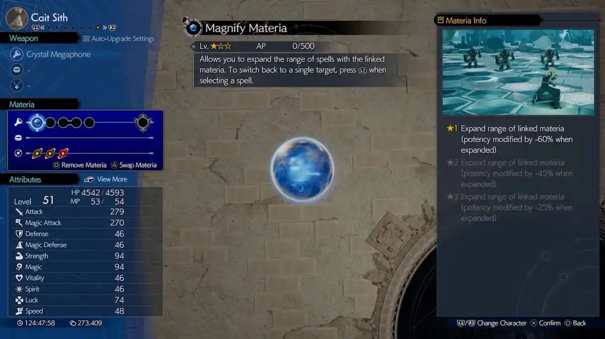 Cómo conseguir Magnify Materia en FF7 Rebirth