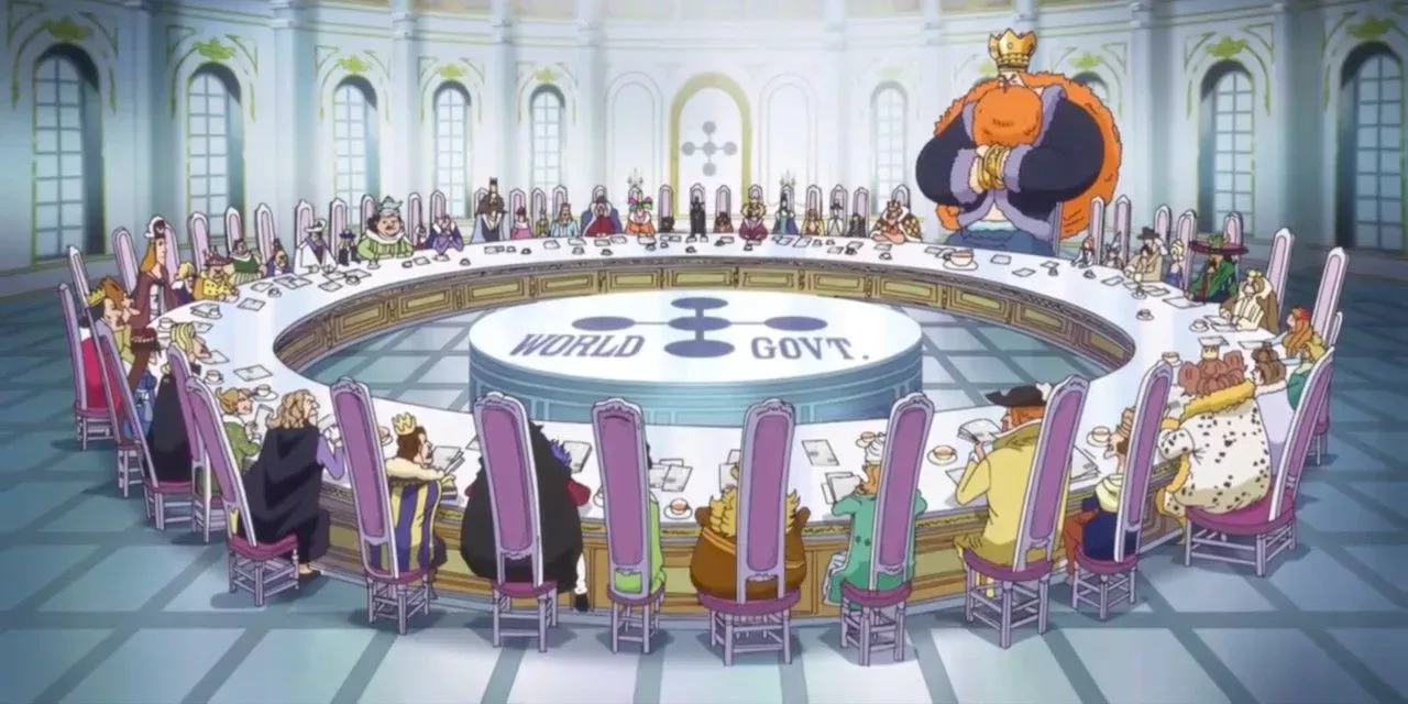 Reverie Council World Government gathering in One Piece.