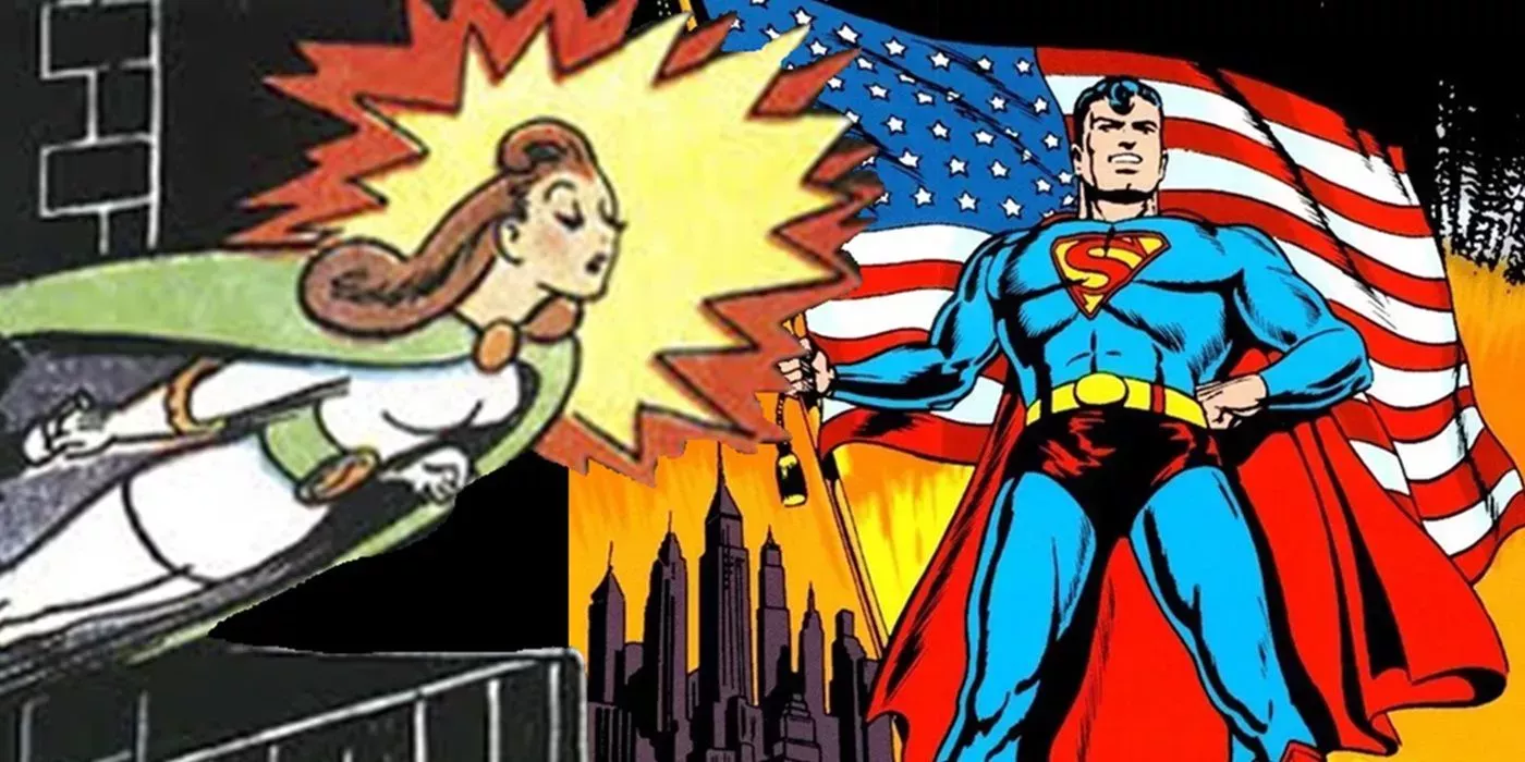 Superman and Superwoman together