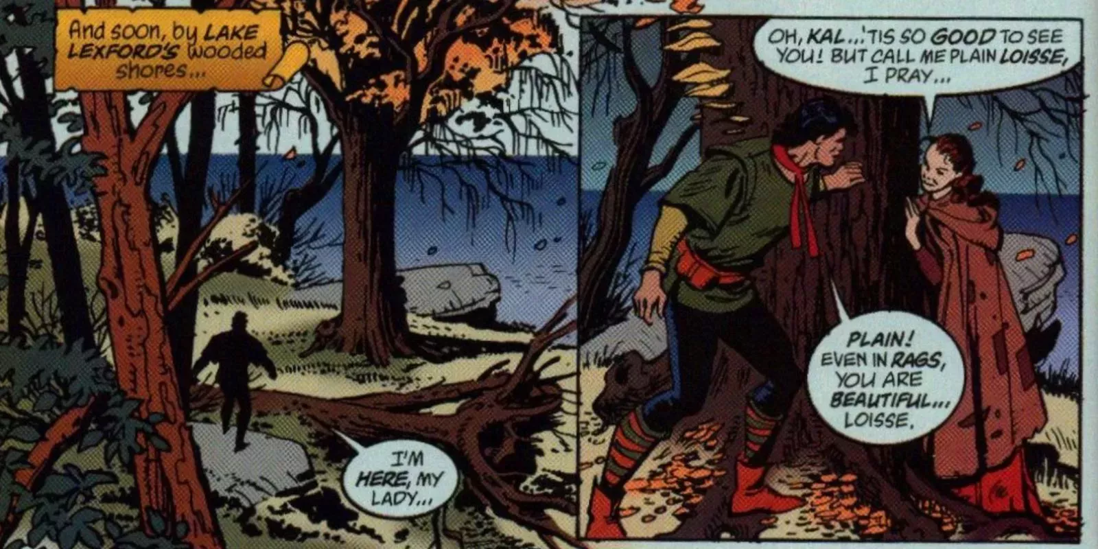 Superman Kal Superman and Lois meet in a forest