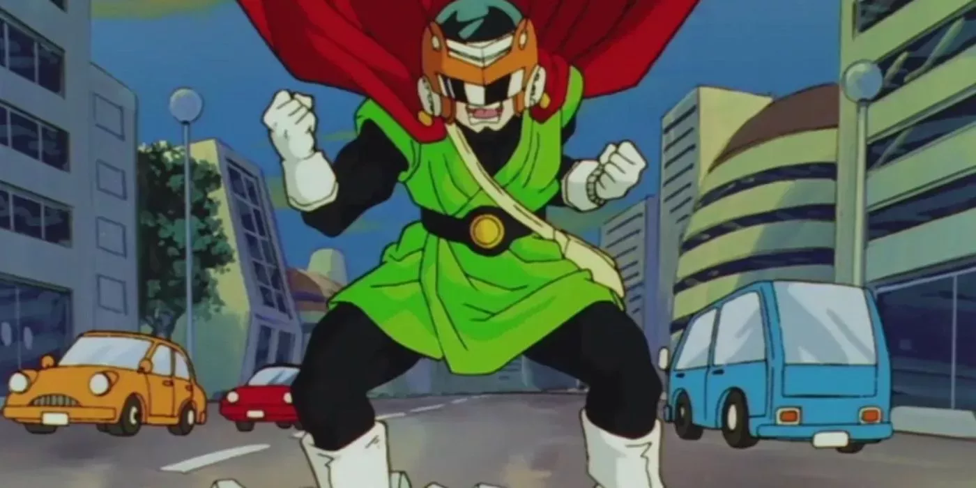 The Great Saiyaman plans an attack in Dragon Ball Z Kai: The Final Chapters.