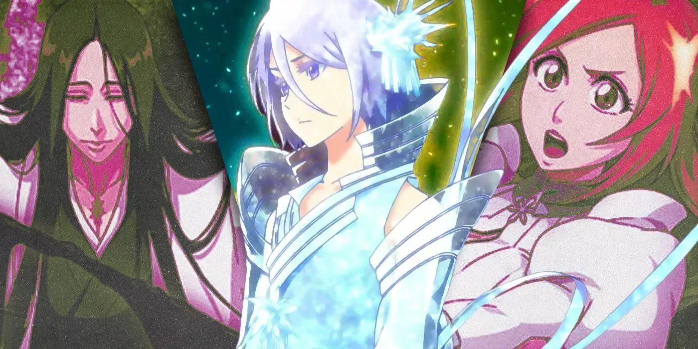 Split Images of Unohana, Rukia, and Orihime