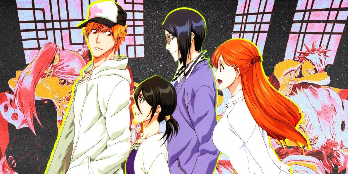 Ichigo, Rukiam Uryu, and Orihime