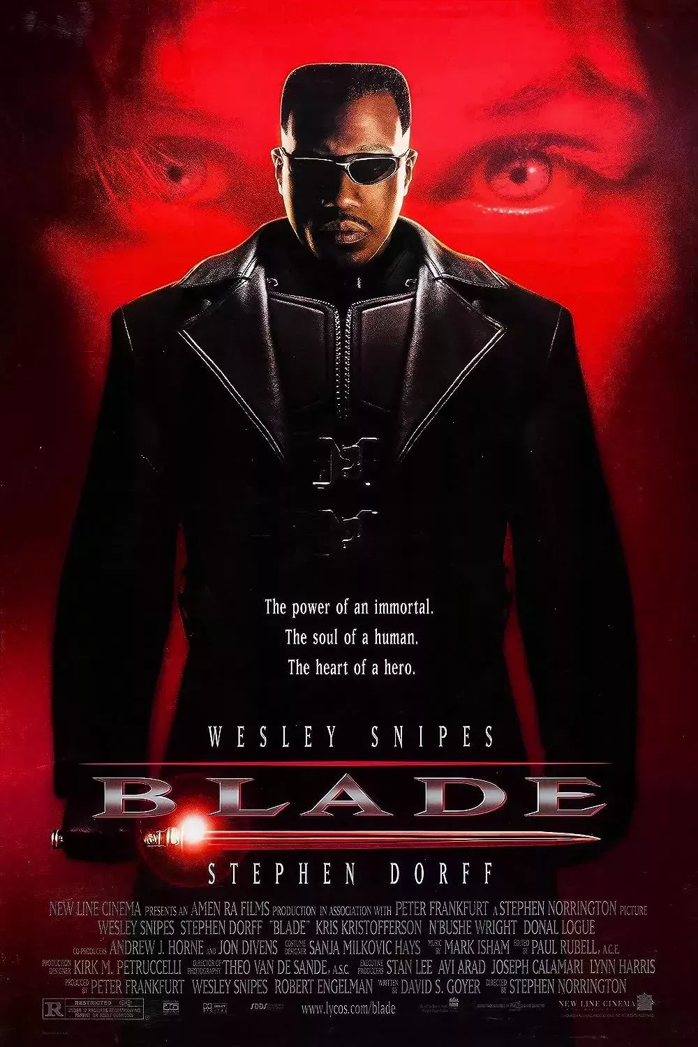 Wesley Snipes as Blade in the Blade Franchise 