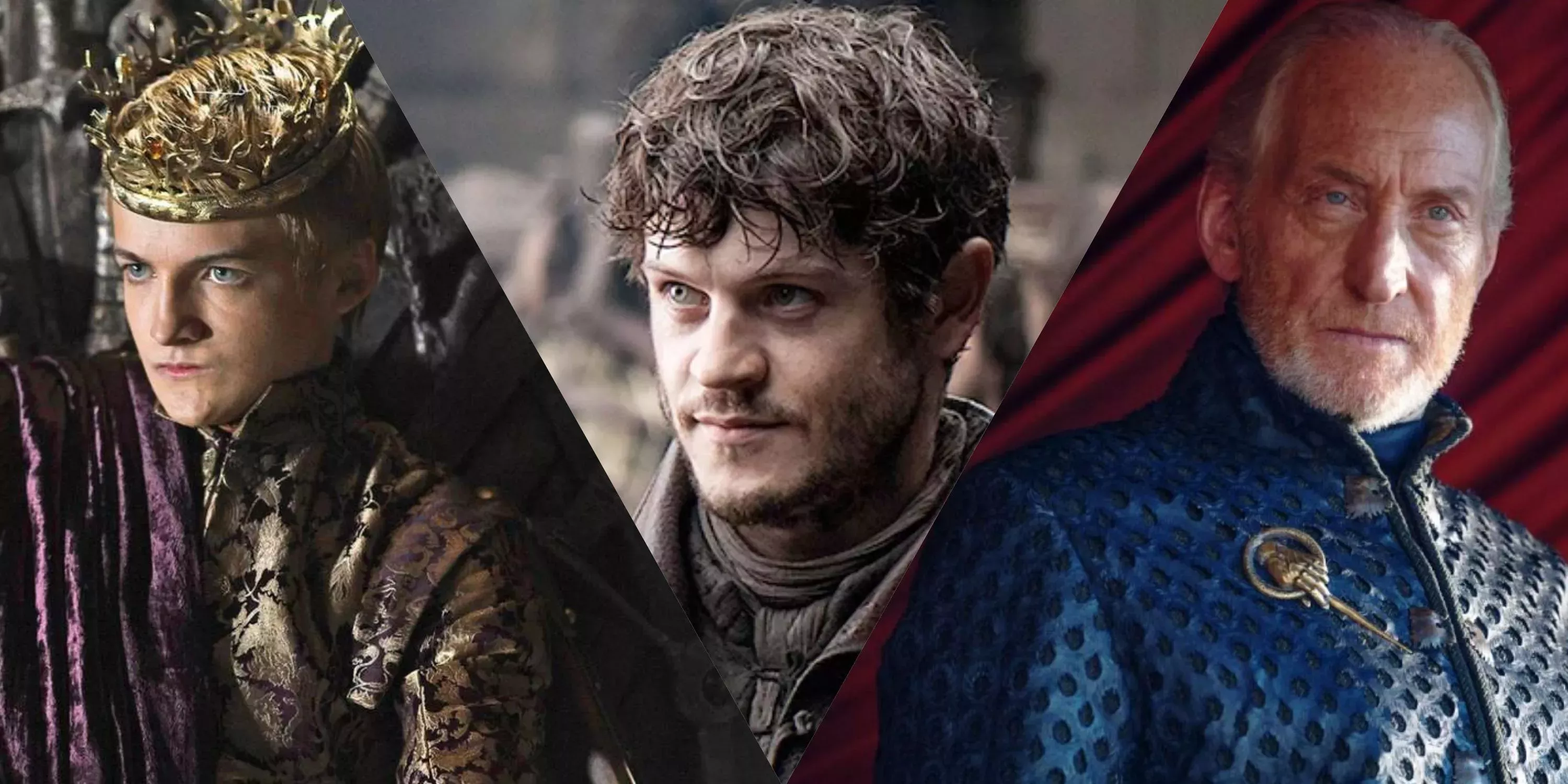 Joffrey Baratheon, Ramsay Bolton, and Tywin Lannister