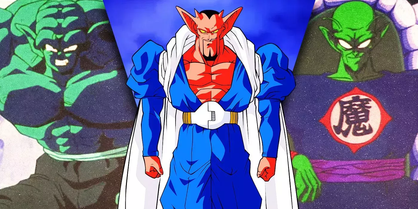 Split Images of Garlic Jr, Dabura, and Demon King Piccolo