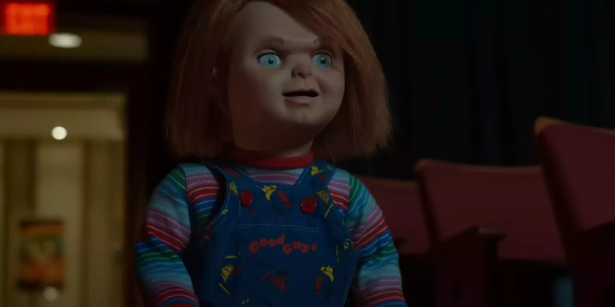 Chucky: Chucky confronts Jake in a movie theater