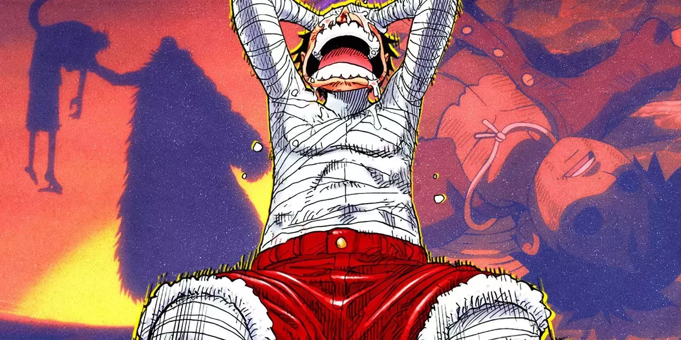 Image Collage of Defeated Luffy