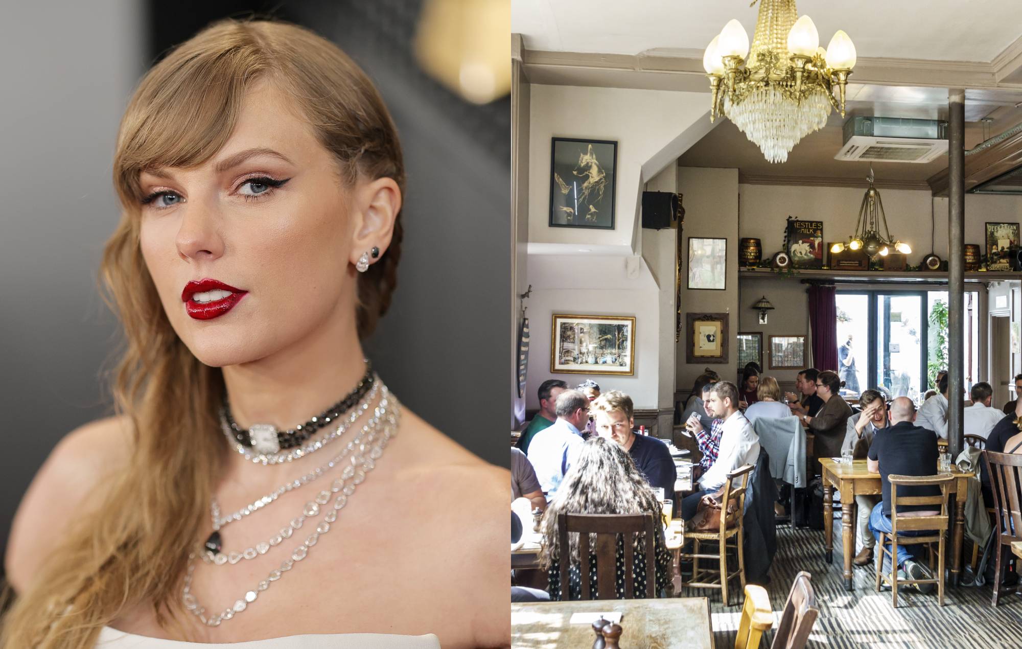 Cientos de fans de Taylor Swift se agolpan en un pub londinense en busca de pistas sobre su ex en The Black Dog