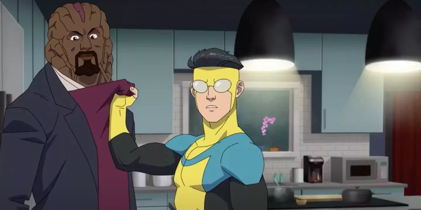 Invincible Season 2 has Mark choking Angstrom Levy