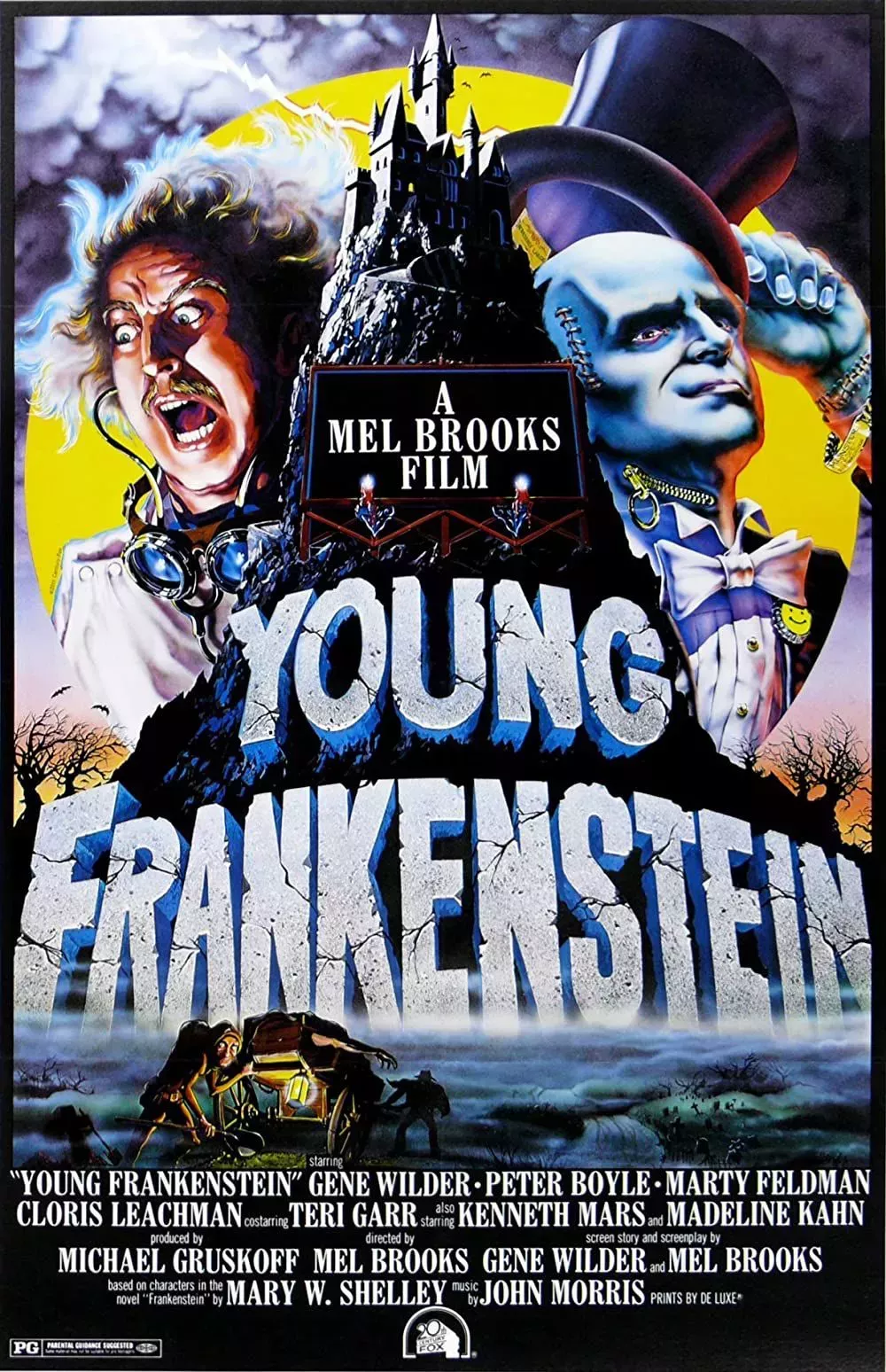 Cover for Young Frankenstein featuring Gene Wilder and Marty Feldman
