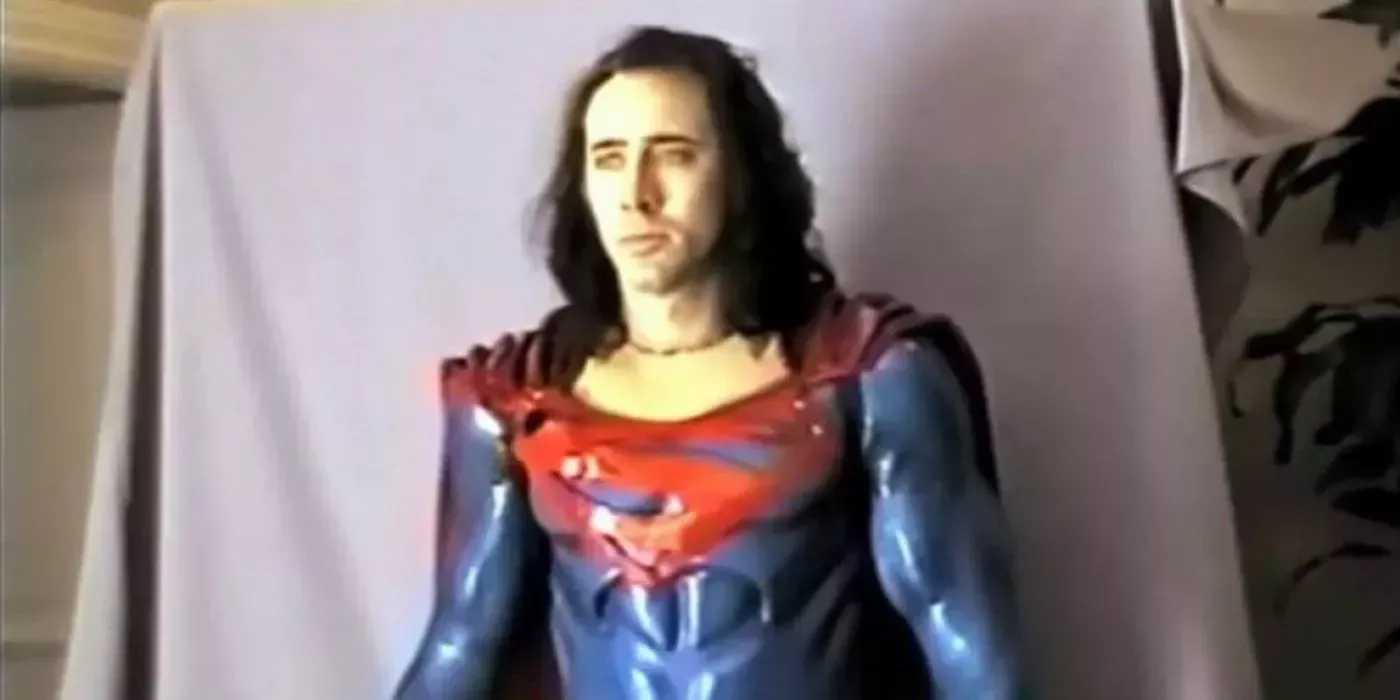 Nicolas Cage in Superman costume