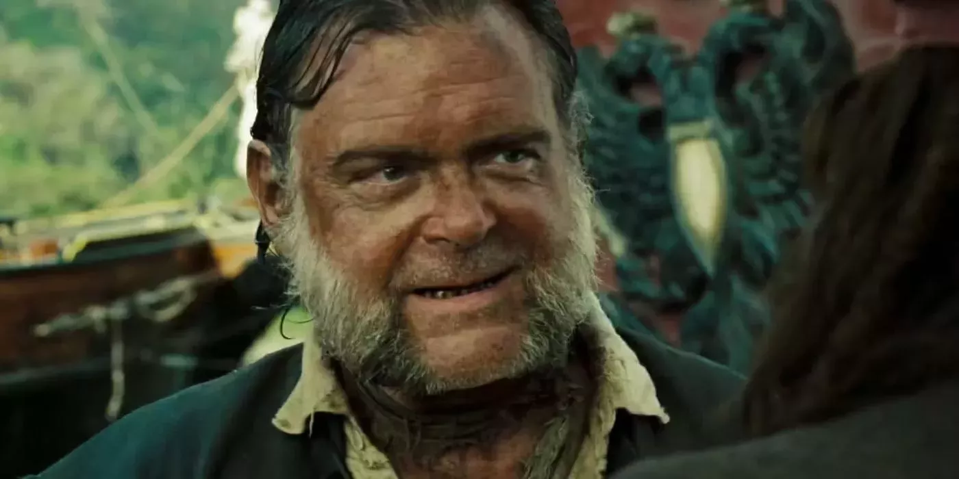 Gibbs looks confident in Pirates Of The Caribbean.