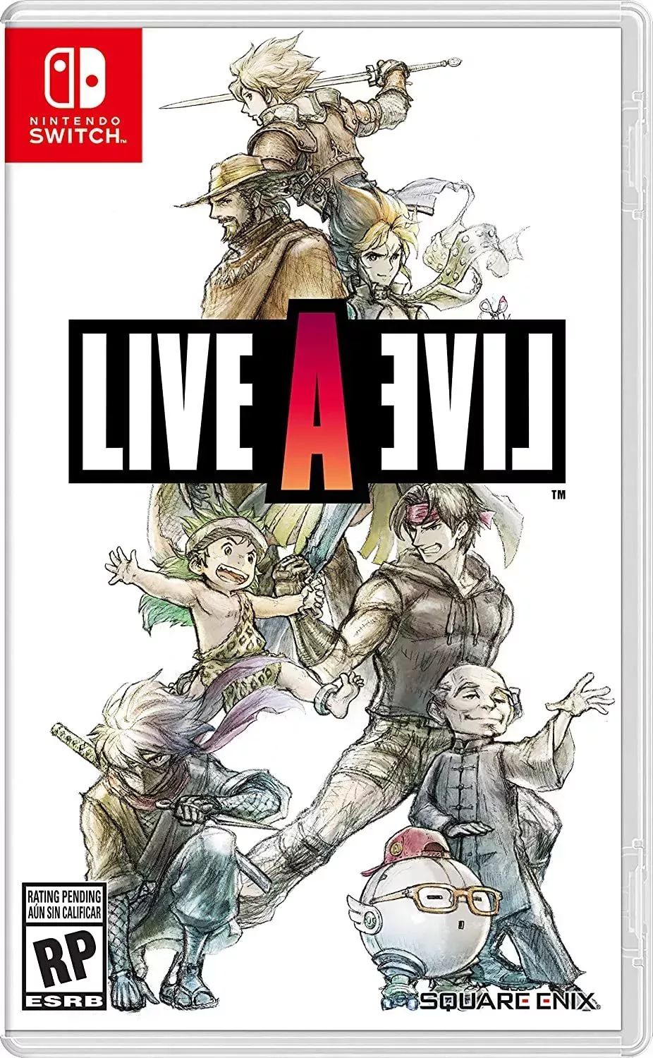 The Cast on the Nintendo Switch Cover of Live A Live