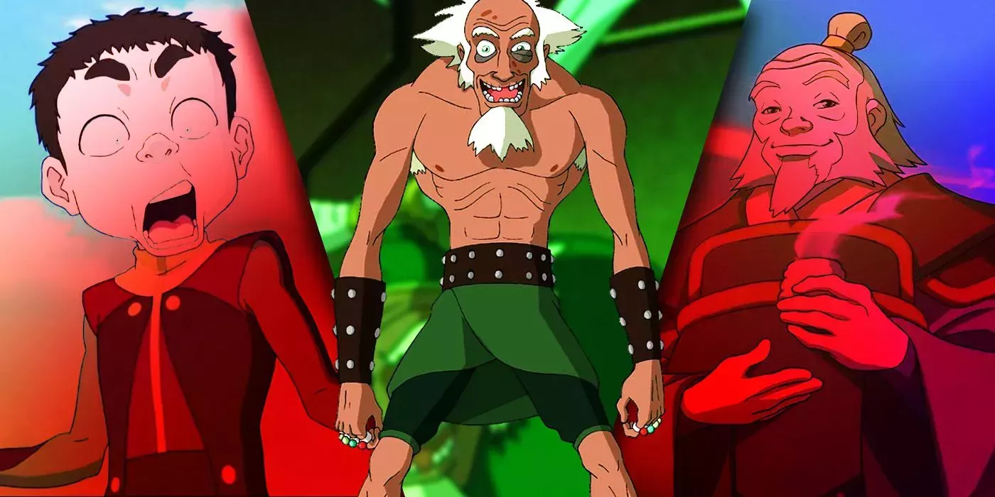 Split Images of Mello, King Bumi, and Iroh