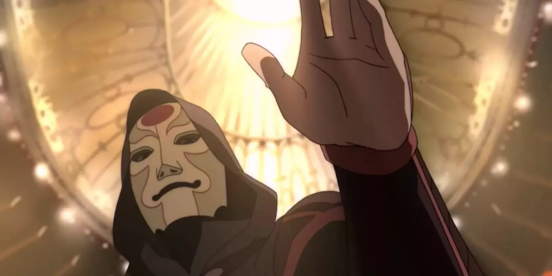 Amon gives a speech -in The Legend of Korra.