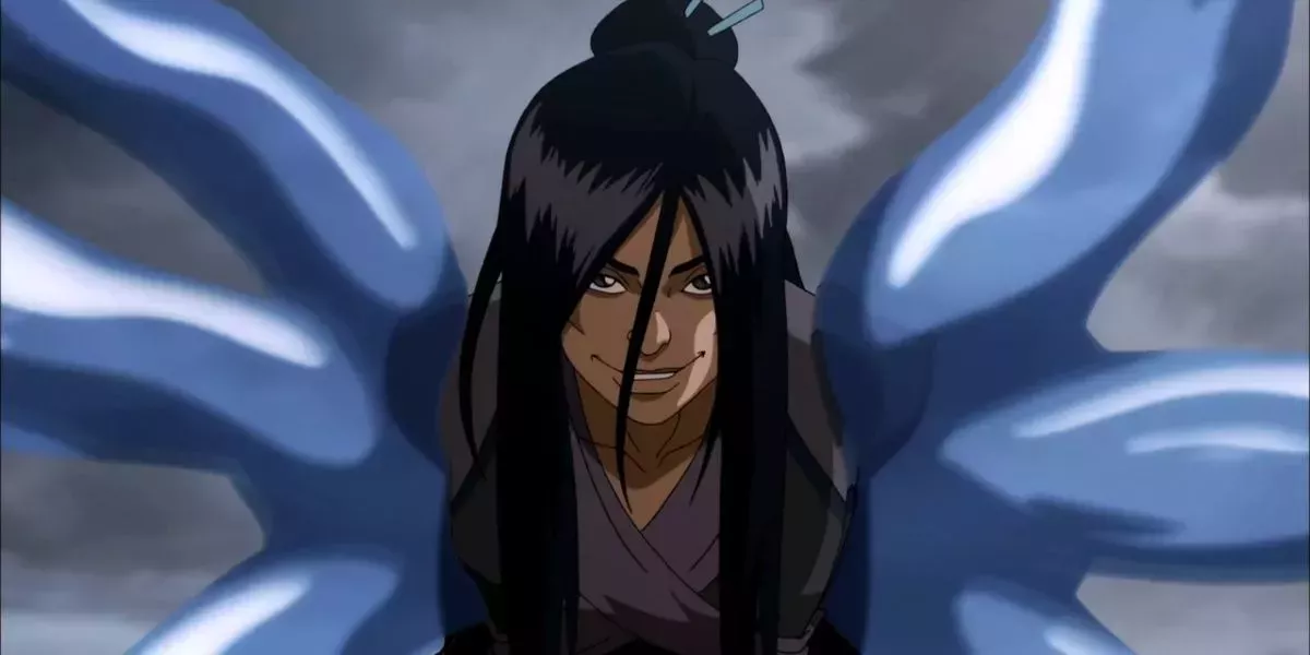 Ming-Hua using water arms in The Legend of Korra.