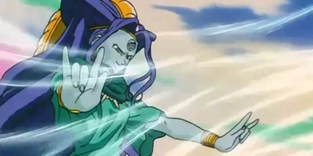 Oceanus Shenron attacks in Dragon Ball GT.