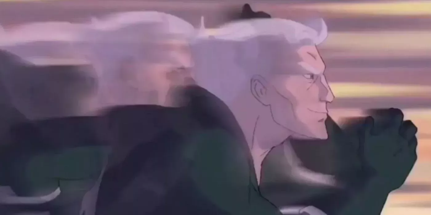 Quicksilver runs in Wolverine and the X-Men