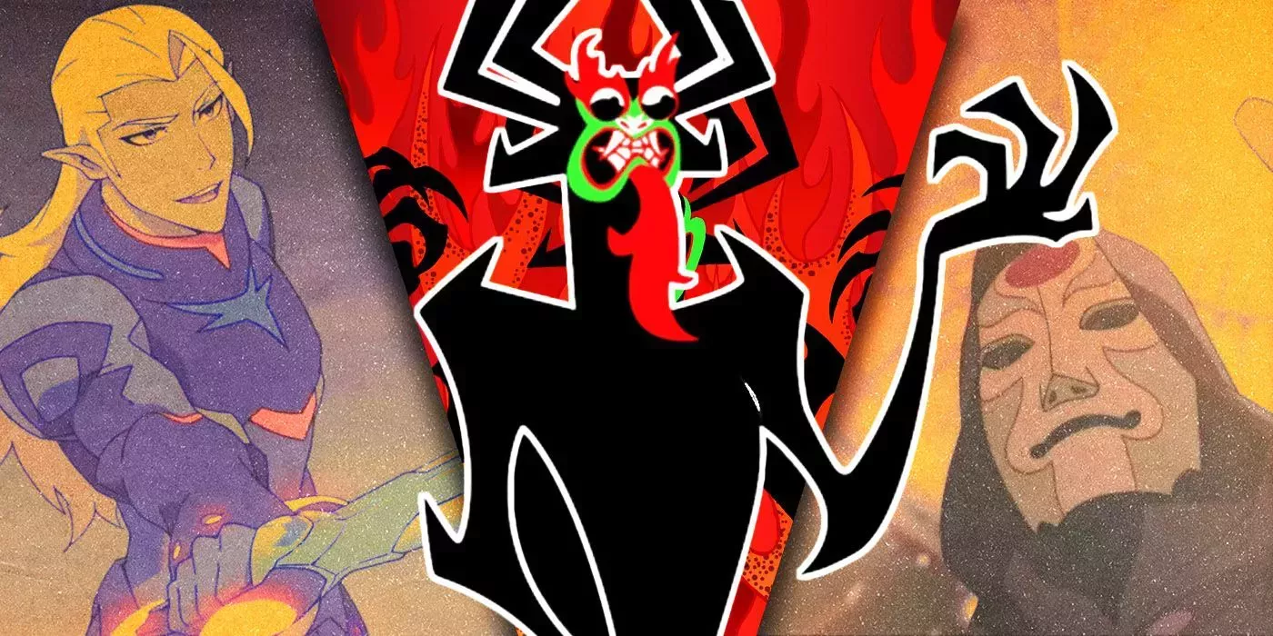 Split Images feature Lotor, Aku, and Amon