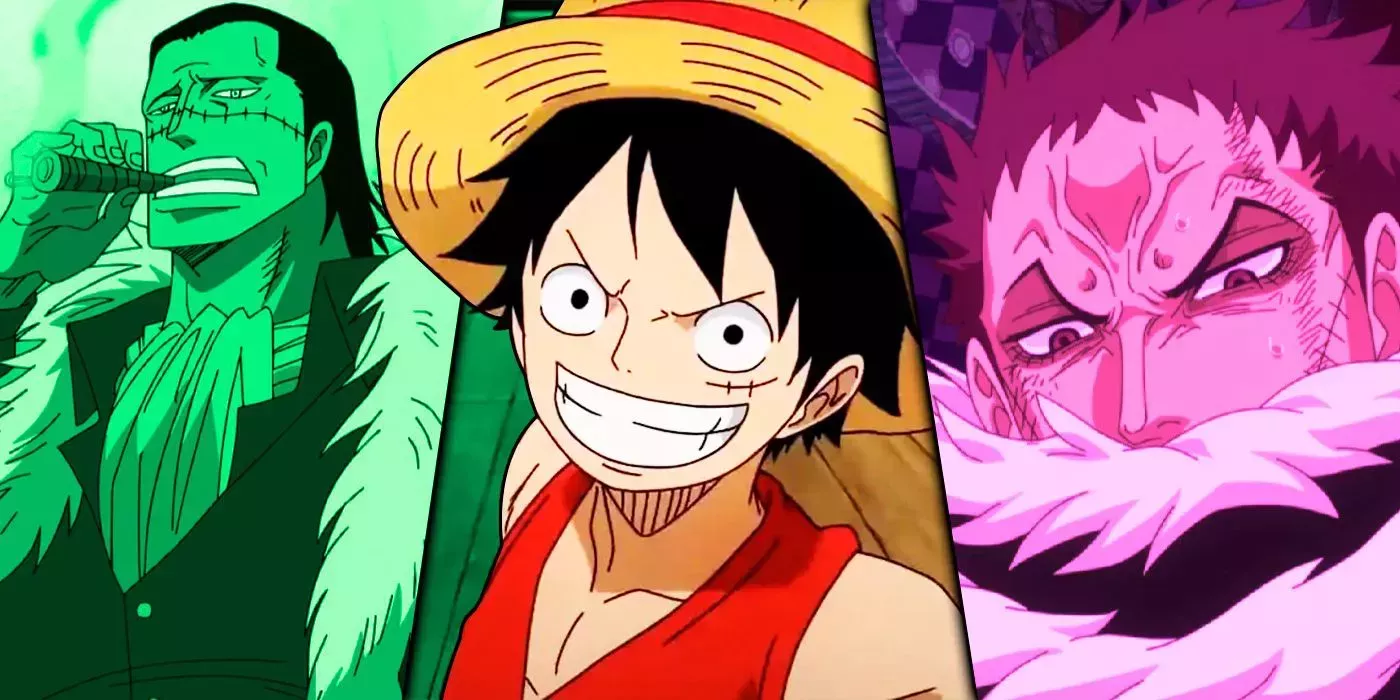 Luffy, Crocodile and Charlotte Katakuri