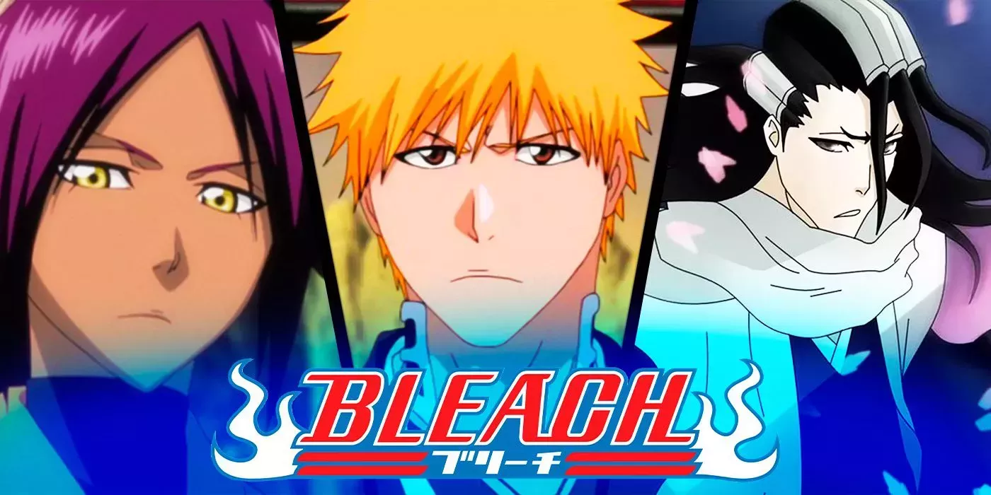 Ichigo Kurosaki, Yoruichi and Byakuya Kuchiki from Bleach