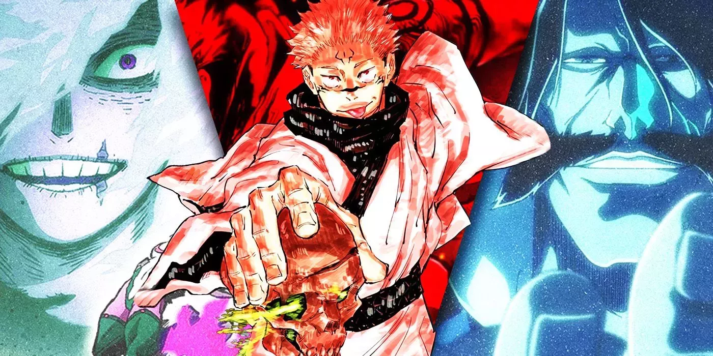 Split Images of My Hero Academia, Jujutsu Kaisen, and Bleach