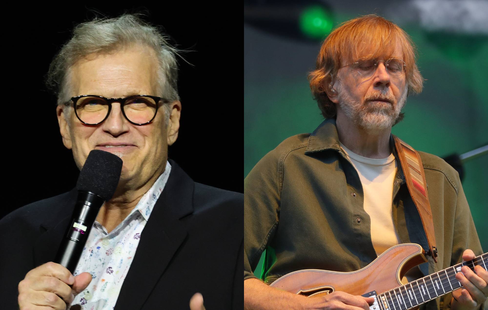Drew Carey dijo que "metería la polla en una batidora" por Phish, así que le enviaron una batidora firmada.
