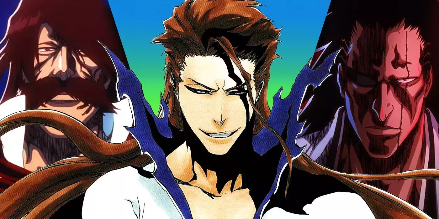 Split Images of Yhwach, Aizen, and Kenpachi