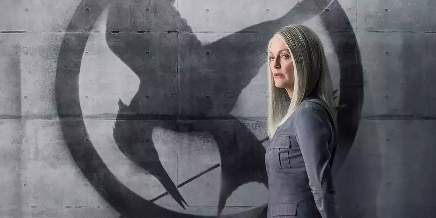 President Alma Coin, Portrayed by Julianne Moore, in The Hunger Games