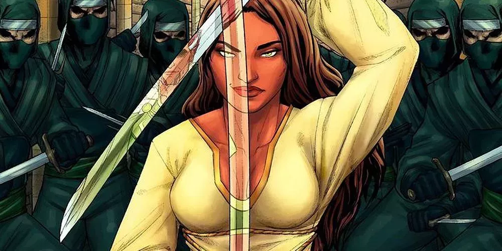 Talia is surrounded by ninjas in DC Comics