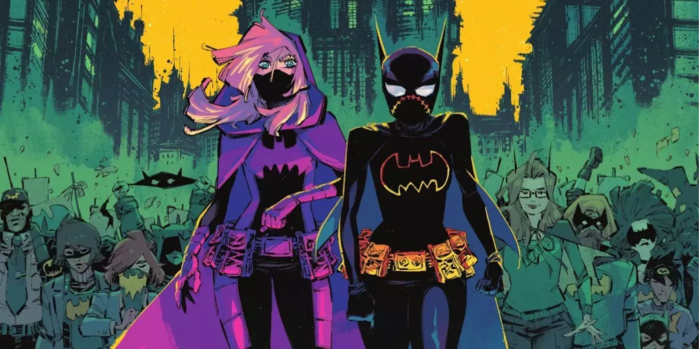 Batgirl and Spoiler in Gotham City in Batgirls from DC Comics