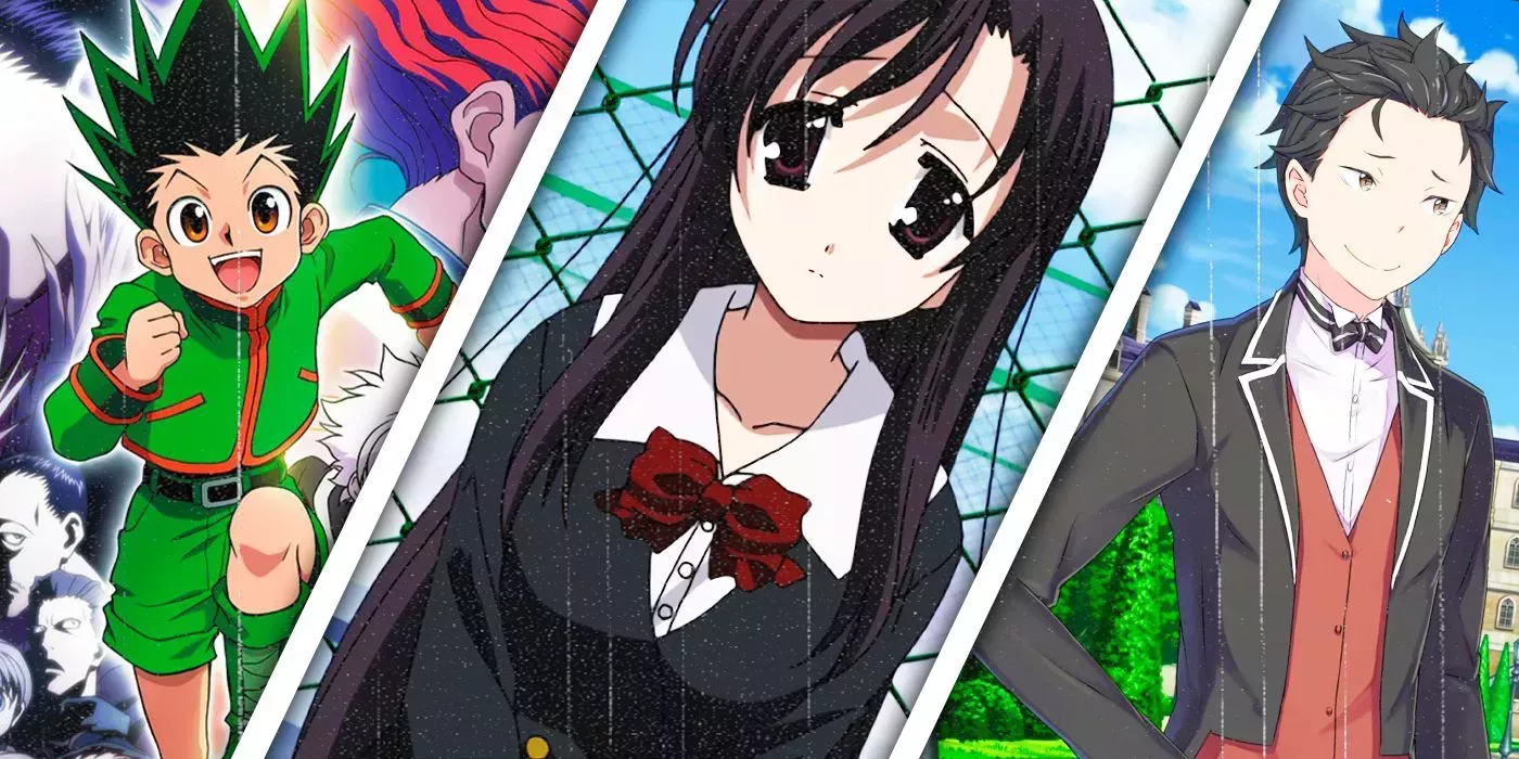 School Days, Hunter x Hunter and Re:Zero anime