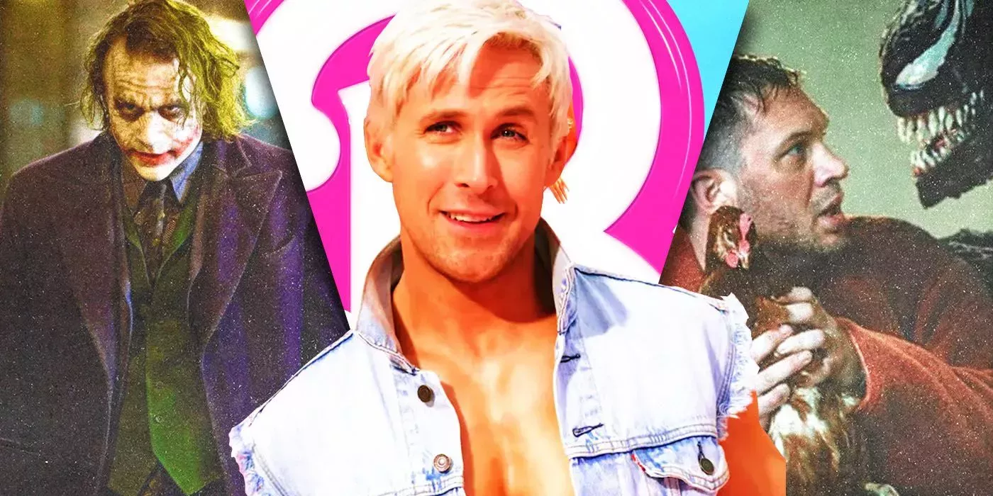 Split Images of Joker, Ken, and Venom