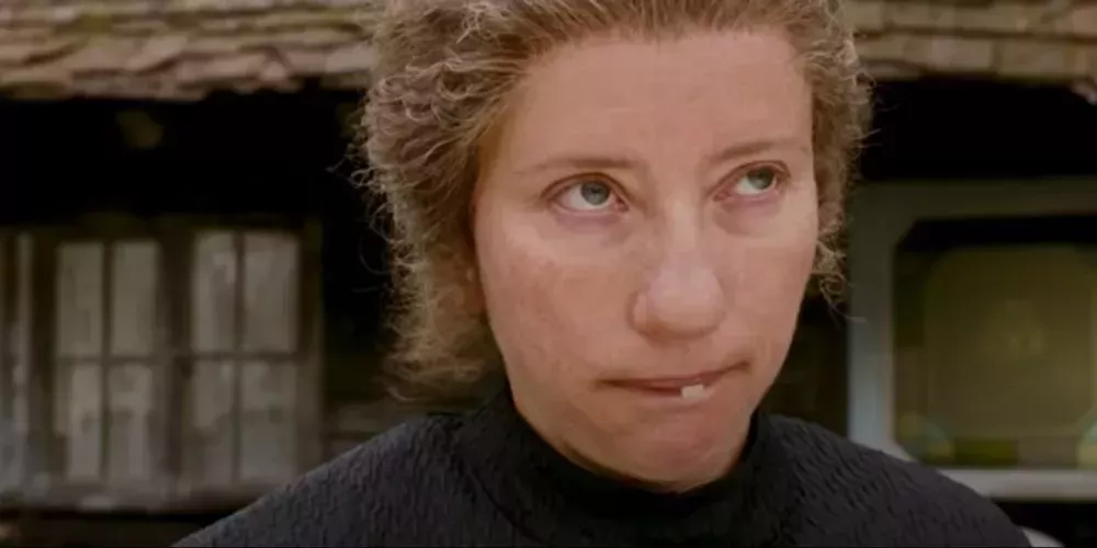 Emma Thompson in Nanny McPhee. Image: Close up of Nanny McPhee's face