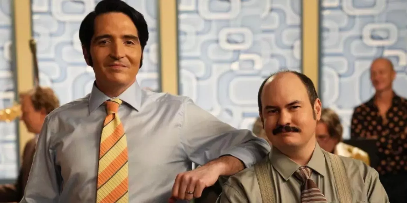 Jack and Gus pose in Late Night with the Devil