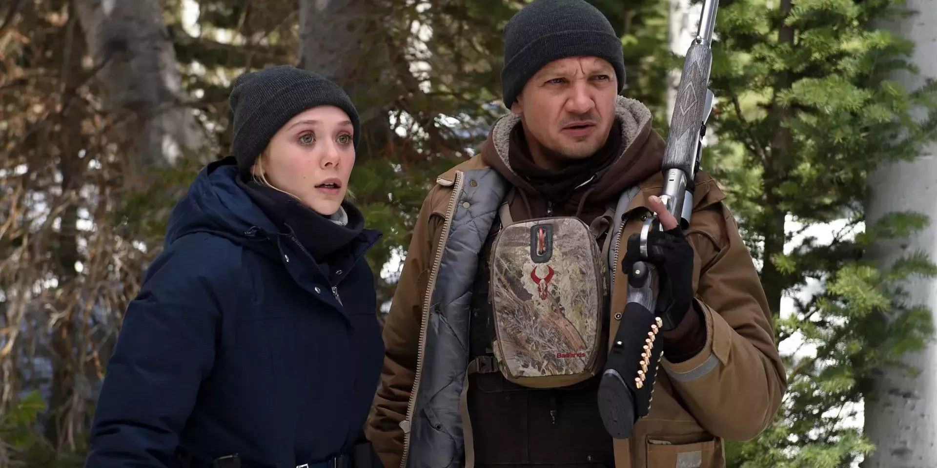 Elizabeth Olsen and Jeremy Renner star in Wind River