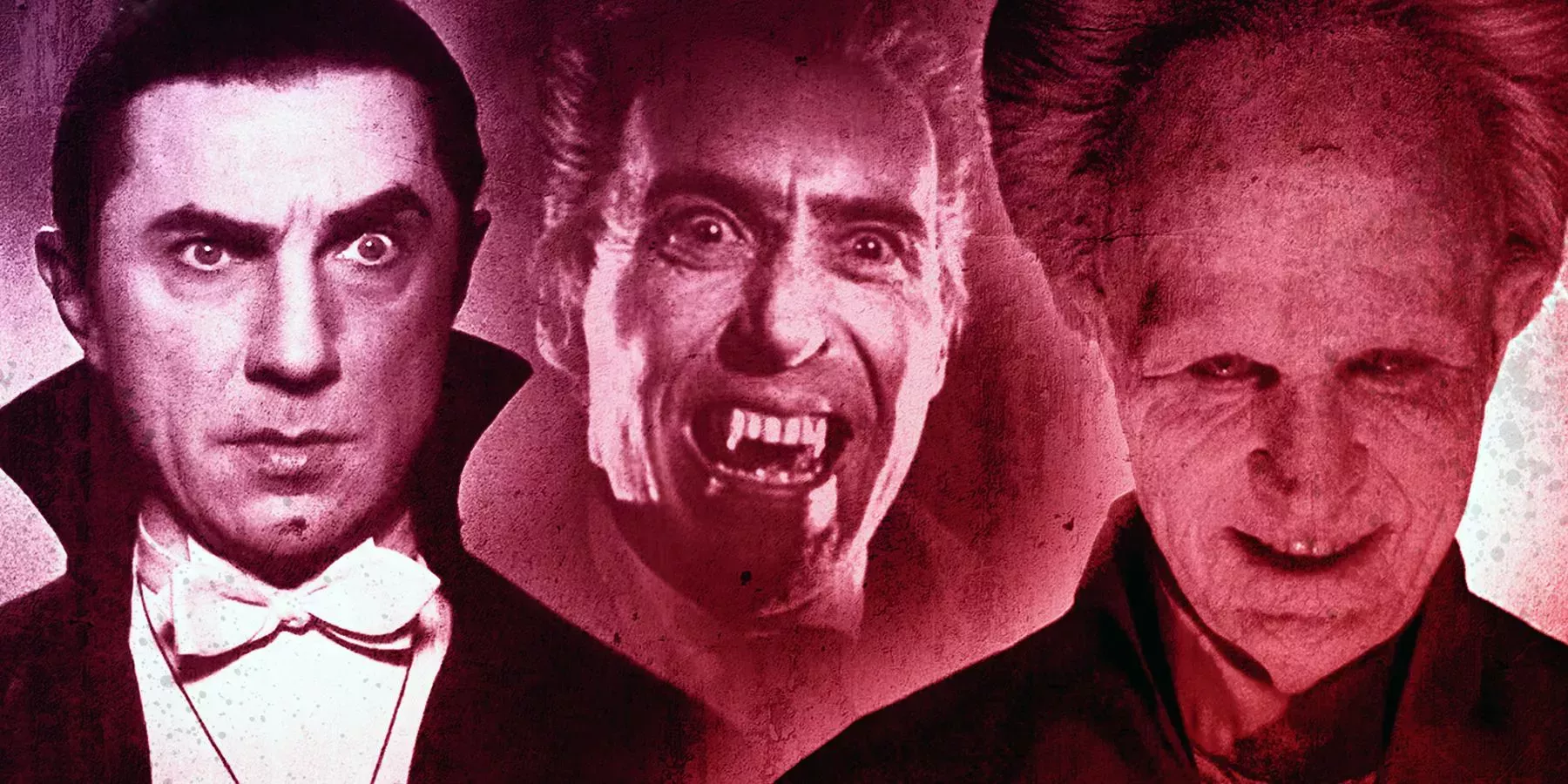 Bela Lugosi, Christopher Lee and Gary Oldman as Dracula